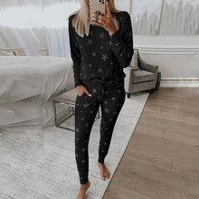 Load image into Gallery viewer, Printed Long-Sleeved Casual Home Service Suit Pajamas Women