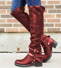 Load image into Gallery viewer, New belt buckle boots women's boots