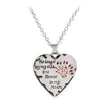 Load image into Gallery viewer, Creative Love Necklace Diamond Dog Claw Necklace