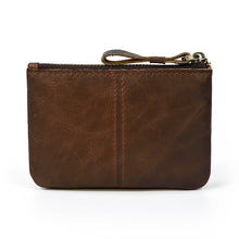 Load image into Gallery viewer, Cowhide zipper coin purse