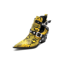 Load image into Gallery viewer, Pointed Toe Single Boots Studded Western Cowboy Boots