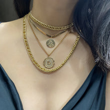 Load image into Gallery viewer, Hip Hop Thick Chain Necklace Lace Tag Necklace
