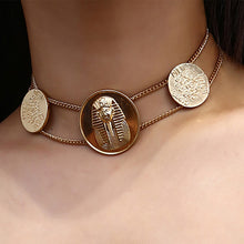 Load image into Gallery viewer, Embossed Geometric Necklace Sweater Necklace Women Totem Necklace