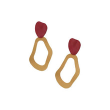 Load image into Gallery viewer, Temperament Long Earrings Female Retro Hit Color Designer Earrings Ear Clips