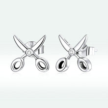 Load image into Gallery viewer, Sterling Silver Small Scissors Earrings s925 Earrings