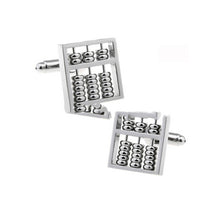 Load image into Gallery viewer, Miniature Abacus Cufflinks Movable Beads 3D Abacus Cufflinks
