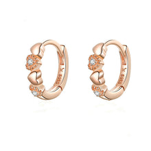 Load image into Gallery viewer, Soul Covenant Earrings Heart Inlaid Zircon Earrings