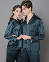 Load image into Gallery viewer, Silk Couple Pajamas And Home Wear Long-Sleeved Suit