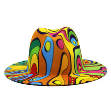 Load image into Gallery viewer, Felt Hat Spring And Autumn Pattern Top Hat
