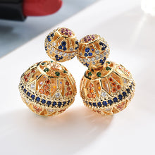 Load image into Gallery viewer, S925 Silver Needle Stud Earrings Hollow Ball Earrings