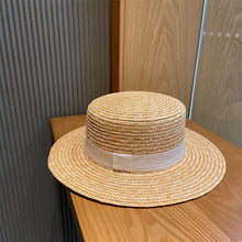 Load image into Gallery viewer, Woven Raffia Straw Hat Female Sunscreen Sunshade