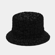 Load image into Gallery viewer, Leopard Double-sided Fisherman Hat Female Woolen Bowl Hat Autumn And Winter Outdoor Sun Hat