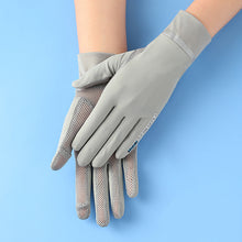 Load image into Gallery viewer, Ice Silk Gloves Sunscreen Women Uv Protection Outdoor Thin Style