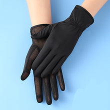 Load image into Gallery viewer, Ice Silk Gloves Sunscreen Women Uv Protection Outdoor Thin Style