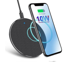 Load image into Gallery viewer, New Gift Custom Round Mobile Phone Wireless Charger Ultra-Thin 10W Aluminum Alloy