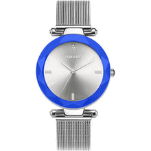 Load image into Gallery viewer, Elegant Temperament Simple Quartz Ladies Metal Mesh Strap Watch