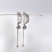 Load image into Gallery viewer, Silver Retro Personality Xiangyun Ltus Simple Art Female Antique Matte Earrings Earrings Earrings