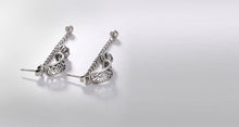 Load image into Gallery viewer, Silver Retro Personality Xiangyun Ltus Simple Art Female Antique Matte Earrings Earrings Earrings