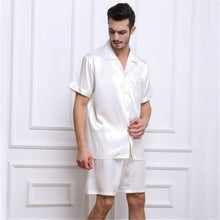 Load image into Gallery viewer, Pajamas Set Pyjamas Nightwear Men Silk Plus Size Satin