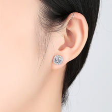 Load image into Gallery viewer, New Earrings S925 Sterling Silver Stud Earrings Hearts & Arrows Earrings