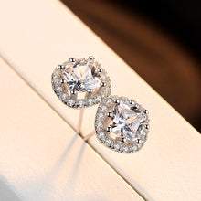 Load image into Gallery viewer, New Earrings S925 Sterling Silver Stud Earrings Hearts & Arrows Earrings