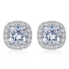 Load image into Gallery viewer, New Earrings S925 Sterling Silver Stud Earrings Hearts & Arrows Earrings