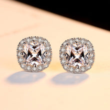 Load image into Gallery viewer, New Earrings S925 Sterling Silver Stud Earrings Hearts & Arrows Earrings