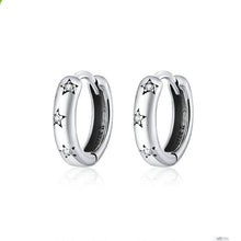 Load image into Gallery viewer, Simple And Small Sterling Silver Earrings Star Earrings