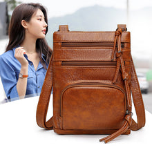 Load image into Gallery viewer, Real Leather Shoulder Bag Handbag Purse Cross Body Organizer Smart Phone Pockets