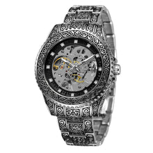 Load image into Gallery viewer, Style Mens Fashion Casual Hollow Retro Carved Automatic Mechanical Watch