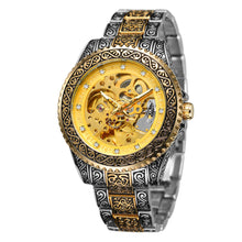 Load image into Gallery viewer, Style Mens Fashion Casual Hollow Retro Carved Automatic Mechanical Watch