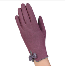 Load image into Gallery viewer, Touch screen ladies winter gloves outdoor sports cycling driving warm gloves not falling velvet gloves