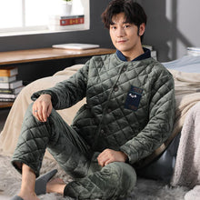 Load image into Gallery viewer, Winter thick men's pajamas
