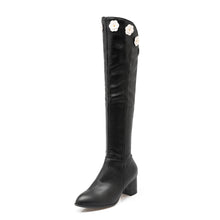 Load image into Gallery viewer, Women's boots with floral side zip