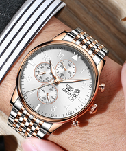 Load image into Gallery viewer, Multifunctional timing quartz watch night light waterproof men