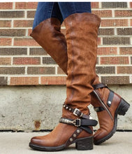 Load image into Gallery viewer, New belt buckle boots women's boots