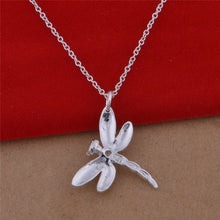 Load image into Gallery viewer, Silver Plated Dragonfly Necklace Bracelet