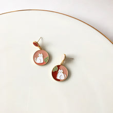 Load image into Gallery viewer, Quality Simple Round Oil Drop Earrings Girl