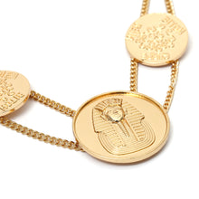 Load image into Gallery viewer, Embossed Geometric Necklace Sweater Necklace Women Totem Necklace