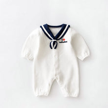 Load image into Gallery viewer, Navy Style Baby Clothes Newborn Clothes Baby Onesies