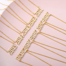 Load image into Gallery viewer, Year number necklace