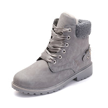 Load image into Gallery viewer, Plus velvet warm short boots rivet women boots