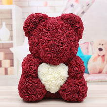 Load image into Gallery viewer, Bear Valentine's Day Rose Bear Christmas Gift