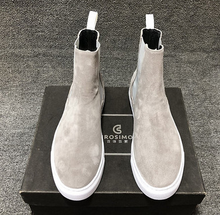 Load image into Gallery viewer, Common Boots Men's British Round Head Boot Men's Leather Short Boots Martin Boots Men's Plus Velvet