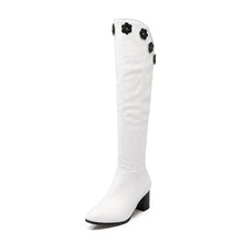 Load image into Gallery viewer, Women's boots with floral side zip
