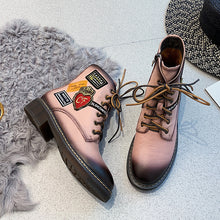 Load image into Gallery viewer, Pink short boots women's inner heightening thin boots