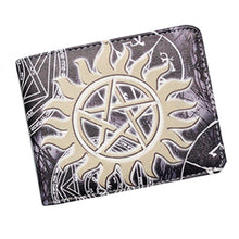 Load image into Gallery viewer, Spot Supernatural wickedness purse five star logo pattern for short money boys and girls' zero Purse