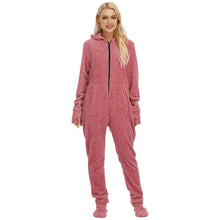 Load image into Gallery viewer, Animal Print One-piece With Foot Cover Pajamas And Home Wear