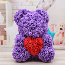 Load image into Gallery viewer, Bear Valentine's Day Rose Bear Christmas Gift