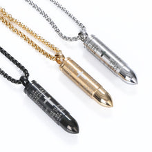 Load image into Gallery viewer, Bullet titanium steel necklace